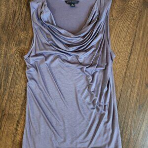 Banana Republic Silky Purple Blouse - Sleeveless Spring Work or Party Wear